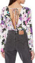 Фото #2 товара BCBGeneration 272781 Women Surplice Long Sleeve Knit Bodysuit, Multi, Medium