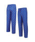 ფოტო #1 პროდუქტის Men's Blue New York Knicks Gauge Allover Print Pants