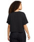 ფოტო #2 პროდუქტის Women's Sportswear Cotton Logo Short-Sleeve T-Shirt