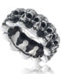 ფოტო #1 პროდუქტის Men's Multi Skull Ring in Oxidized Stainless Steel