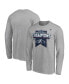 ფოტო #1 პროდუქტის Men's Heathered Gray Atlanta Braves 2021 World Series Champions Locker Room Long Sleeve T-shirt