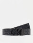 Фото #2 товара Calvin Klein reversible 35mm monogram belt in black