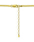 Фото #4 товара Macy's cubic Zirconia Multi-Cut Linear Lariat Necklace, 16" + 2" extender