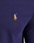 Фото #3 товара Polo Ralph Lauren multi icon logo pima cotton long sleeve top in navy