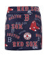 Women's Navy Boston Red Sox Toss Logo Lux Skirt