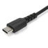 Фото #3 товара Кабель зарядный USB A - USB C 2m Startech.com. Устойчивый к обрывам. Быстрая зарядка и синхронизация. Данные USB 2.0. Плетеная оплетка TPE и арамидное волокно. Черный. Samsung S10, iPad Pro, Pixel. 485 Мбит/с.