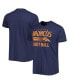 Фото #1 товара Men's Navy Denver Broncos Wordmark Rider Franklin T-shirt