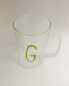 Фото #3 товара Borosilicate mug with initial g