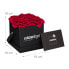 Schwarze Rosenbox eckig mit 9 Rosen