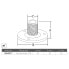 MARINE TOWN Stainless Steel Fixed Antenna Support