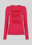 Whistles Long Sleeve Pullover Sweater Pink UK 10 US 6