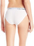 Фото #2 товара Calvin Klein 265048 Women's Modern Cotton Bikini Panty White Size 2X