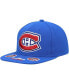 Фото #1 товара Men's Blue Montreal Canadiens Vintage-Like Hat Trick Snapback Hat
