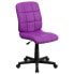 Фото #4 товара Mid-Back Purple Quilted Vinyl Swivel Task Chair