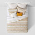 8pc Queen Whately Comforter Set Yellow/Off-White - Threshold