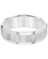 ფოტო #2 პროდუქტის Men's Stainless Steel Ring, Smooth Comfort Fit Wedding Band