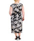 ფოტო #2 პროდუქტის Plus Size Sleeveless Cowl-Neck Midi Dress