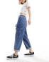 Фото #4 товара Vans sidewalk denim cargo trousers in mid blue wash