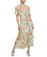 Фото #4 товара Women's Meadows Floral Print Ruffled Maxi Dress