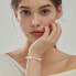 ფოტო #2 პროდუქტის 18K Gold Plated Mixed Large & Small Freshwater Pearl - Kylie Bracelet 9" For Women and Girls
