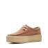 Фото #4 товара Clarks Wallabee Cup 26173252 Womens Beige Oxfords & Lace Ups Casual Shoes