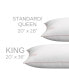 Фото #4 товара White Goose Down Pillow with and Removable Pillow Protector, King, Set of 2, White