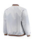 Men's White Los Angeles Lakers Big and Tall Hardwood Classics Raglan Satin Full-Snap Jacket