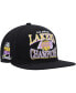 Фото #2 товара Men's Black Los Angeles Lakers Hardwood Classics SOUL Champions Era Diamond Snapback Hat