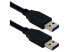 Фото #1 товара QVS CC2229C-03BK 3Ft Usb 3.0/3.1 Type A Male To Male 5Gbps Black Cable