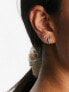 Astrid & Miyu navette crystal stud earrings in sterling silver gold plate