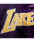Фото #5 товара Men's Purple Los Angeles Lakers Big and Tall Hardwood Classics Raglan Satin Full-Snap Jacket