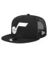 Men's Black Utah Jazz Evergreen 9FIFTY Trucker Snapback Hat