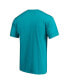 Фото #2 товара Men's Aqua Miami Dolphins Hometown Collection 1st Down T-shirt