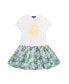 ფოტო #1 პროდუქტის Toddler, Child River Riviera Solid Jersey and Gauze Woven Dress