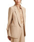 Women's Notched Collar Jacket with Rolled Sleeves