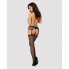 Фото #2 товара Чулки с поясом Obsessive Garter stockings S232 S/M/L Чёрный