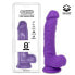 Realistic Dildo Liquid Silicone Dual Layer 8 Purple