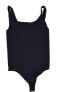 Wolford 187815 Womens String stretch-jersey Bodysuit Deep Blue Size Medium