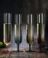 Multicolored Beautiful Champagne Flutes, Set of 4