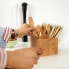 Фото #6 товара Набор кухонного аксессуара из бамбука Relaxdays Bambus Besteck Set