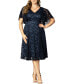 Фото #1 товара Plus Size Camille Lace Cocktail Dress