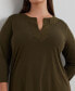 Plus Size 3/4-Sleeve Tunic