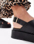 Фото #6 товара ASOS DESIGN Frosty chunky two-part sandals in black