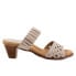 Фото #1 товара Trotters Mae T2314-112 Womens Beige Wide Leather Heeled Sandals Shoes