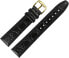 Фото #18 товара MARBURGER Watch Strap 10 mm Leather Black Crocodile (Caiman) Embossing with Stitching - Tool Assembly Set 5291010000220, black, Strap.