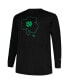 Фото #2 товара Men's Black Notre Dame Fighting Irish Big and Tall Pop Long Sleeve T-shirt
