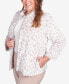 Plus Size St.Moritz Sculpted Mock Neck Animal Jacket