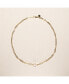 ფოტო #1 პროდუქტის 18K Gold Plated Paper Clip Chain with Extra Large Freshwater Pearls - Rhode Necklace 17" For Women
