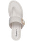 Фото #7 товара Women's Polliee Buckled Thong Wedge Sandals, Created for Macy's