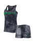 ფოტო #2 პროდუქტის Women's Charcoal Austin FC Billboard Tank Top and Shorts Sleep Set